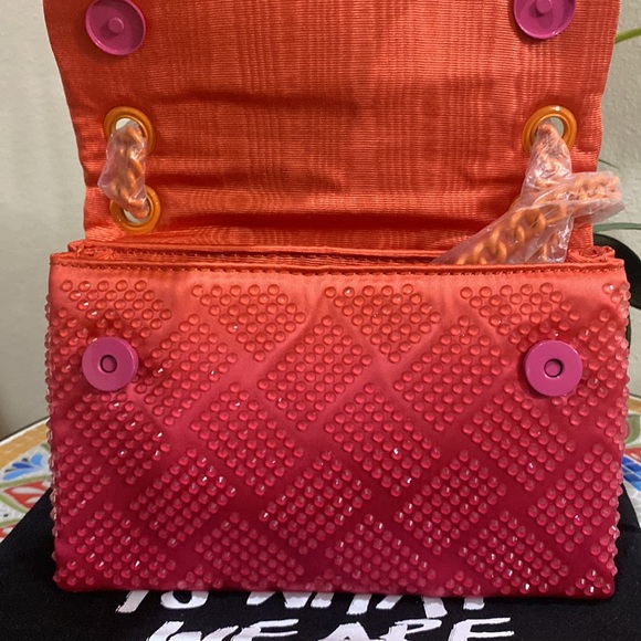 Kurt Geiger Orange and Pink Women's Bag - Picture 5 of 13